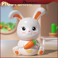 [Phenovo] Bunny Piggy Bank Money Box Saving Box Figurine Money Saving Box Sculpture for