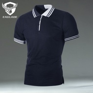 EAGLADE Collared Men's Polo T-shirt for Man Breathable ZT53 in Navy Blue K11