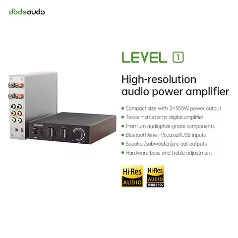 FiiO LEVEL1 /K5 Pro DSD decoding Deskstop DAC and Amplifier for Home and Computer