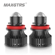 MAXGTRS 2pcs Automotive H7 H11 H8 9005 HB3 9006 HB4 Laser Headlight Bulb Mini Projector Lens Light A