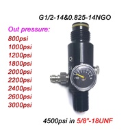 HPA 4500psi กระบอกอากาศถัง Regulator วาล์วเอาท์พุท800psi เพื่อ3000psi 5/8 "-18UNF ดำน้ำปีนเขา