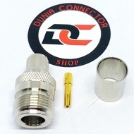 CONNECTOR N FEMALE TO LMR 400 CRIMPING NEW....