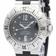 拋光 BVLGARI Diagono 專業潛水自動男士手錶 SD42S BF559674