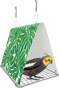Bird Tent Bed Metal Hollow Base Easy to Clean and Cool Hanging Hammock for Bird Parrot （6.7 * 9.85in