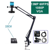 YiZhan กล้องจุลทรรศน์ดิจิทัลวิดีโออุตสาหกรรม1080P VGA ซูม1-150X เมาท์เลนส์สำหรับซ่อมบัดกรี PCB โทรศั