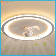 SQE IN stock! Modern Ceiling Fans With Lights And Remote, Flush Mount 6-Speed Reversible Low Profile Ceiling Fan Light