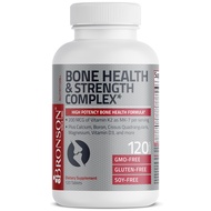 Bronson Bone Health & Strength Complex* High Potency Formula 200 MCG of Vitamin K2 as MK7, Plus Calc
