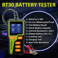BT30 Car Battery Analyzer, 12/24V Car Battery Fault Diagnostic Tool BT30 Car Battery Tester Battery 