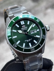 * OFFICIAL ORIENT WARRANTY * Orient Ray 3 Kano Green Men's Automatic Divers Watch RA-AA0914E