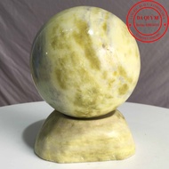 Cầu Phong Thủy Đá Ngọc Sepentine Tự Nhiên Xanh Ngọc 92cm