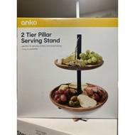 Anko 2 Tier Pillar Serving Stand