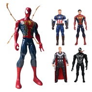 30cm Avengers Action Figure With Sound Light Cartoon Anime Character Model Ornaments For Gifts Fans Collection