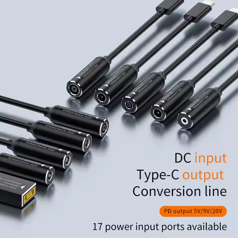 65W USB Type C PD Fast Charging Cable Converter for Dell Hp Asus Lenovo Samsung Laptop Dc Power Adap
