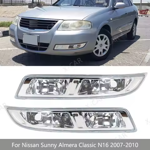 For Nissan Sunny Almera Classic N16 2007 2008 2009 2010 Front Bumper Fog Lamp Foglight