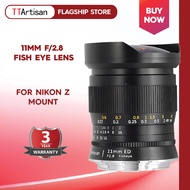 TTArtisan 11mm f/2.8 Fisheye Lens for Nikon Z (Black)