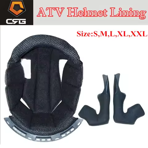 Motorcycle ATV Helmet Lining Full Face Protection Removable Washable Inner Pad Breathable Comfortabl