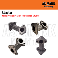 GX390 Muffler Exhaust / Adapter Koshi Pro 18HP 13HP 192F Honda Engine Exhaust