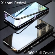 Xiaomi Poco F3 / Poco M3 / Mi 11 / Redmi Note 10 / Redmi 9T / Redmi Note 9 / / K40 Pro Double Sided Glass Metal Magnetic Adsorption 360 Full Body Protection Case