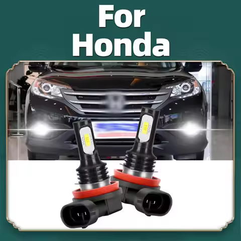 2x LED Fog Light H8 H11 For Honda Accord 7 8 9 Civic 10 CR-V 3 4 5 Fit Jazz CRZ FR-V HR-V Insight Le