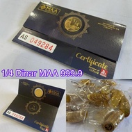 1/4 Dinar Emas 999 MAA