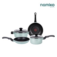 Namiko กระทะและหม้อพร้อมฝาแก้ว Nonstick KNA1 ใช้กับเตาทุกประเภท KTW1003
