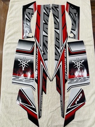 Bộ tem decal dán xe máy Yamaha Sirius Rc Fi màu đỏ zin thái siêu đẹp