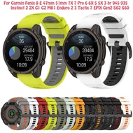 22 26mm Quick Fit Watchband For Garmin Fenix 8 47mm 51mm E Enduro 3 2 7X 7 Pro 6X 6 Pro 5 5X Plus 3H