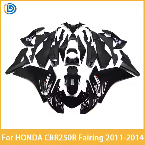 For HONDA CBR 250 2011 2012 CBR250R CBR250RR 2011-2014 CBR 250R CBR 250RR Black Fairing For Injectio