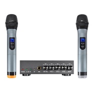 ELEGIANT Bluetooth Microphone System - Portable Wireless UHF 2-Channel Microphone Karaoke Kit [Profe