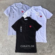 PLAY CDG Polo Shirt Ladies Top Full Length