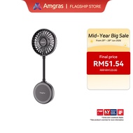 Amgras MagFan mobile phone magnetic fan portable desktop bracket kipas handheld adjustable speed bac