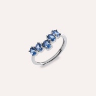 AND 尖晶石 藍色 橢圓 3*4mm 戒指 和諧系列 Arrow 天然寶石