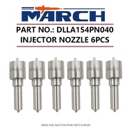 6Pcs Diesel Fuel Injector Nozzle Tip DLLA154PN040 for ISUZU Forward 4BG1 6BG1T 4BG1T 6BG1