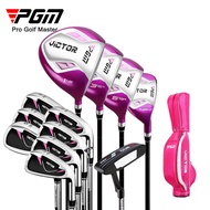 Pgm Golf Ladies Club Golf Complete Set Women Putter Grib Driver Beginners  Full Set of 12 Golf Train