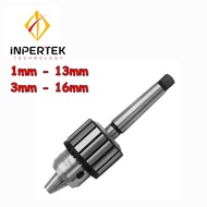 Paket Chuck Drill 1 - 13 mm B16 Set Kepala Bor 13mm Arbor Sleeve Morse Taper Shank