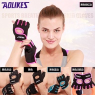 Cycling gloves fitness half-fi Cycling gloves fitness half-Finger gloves Men Weightlifting Equipment