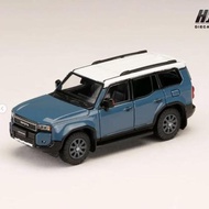 HJ HJ HJ644081BLW - Hobby Japan 1/64 Toyota LAND CRUISER 250 (LHD) SMOKEY BLUE