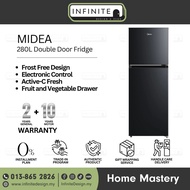 Midea MDRT345MTB30 280L 2 Doors Refrigerator / Fridge / Peti Sejuk