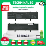 TECHMINAL - B31N1632 Battery Replacement for Asus Vivobook 14 X405 Zenbook S4100U S4200UQ Series B31N1632 Battery