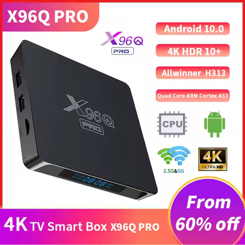 Smart TV Box X96Q Pro Android 10.0 Allwinner H313 Quad Core 2.4G Wifi 4K Media Player 1GB 2GB 16GB G