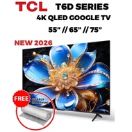 TCL NEW 2026 T6D 4K QLED GOOGLE TV 55”// 65”// 75” || TCL 75" 4K QLED 75P7K