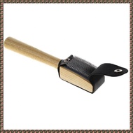 (JPTZ) Wood Suede Sole Wire Cleaners Dance Shoes Cleaning Brush for Footwear