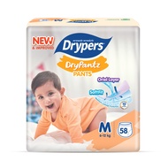 Drypers Drypantz Baby Diapers Mega Pants Comfortable Leak Protection Pack M58/L48/XL42/XXL36/XXXL20/