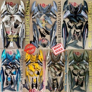 Ready stock Y15/Ysuku/Y15ZR V1/V2 Cover Set Matt Brown 18TH Cover Set Sticker Tanam 18 anniversary C