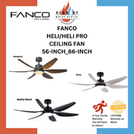 [Free Deliver] FANCO Heli / Heli Pro (56/66 inch) Ceiling Fan W 3 Tone LED Light Kit and Remote Control