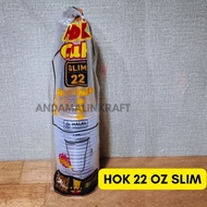 22oz slim glass 22 oz plastic Cup/ 22 oz Cup/ contains 25 pcs HOK brand