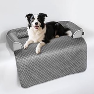 Large Cooling Dog Bed – 41 x 37 inch Waterproof Couch Cover for Dogs Washable, Non-Slip Bottom, Self