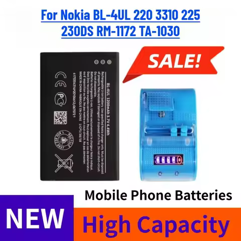 Mobile Phone Batteries for Nokia BL-4UL 220 3310 225 230DS RM-1172 TA-1030