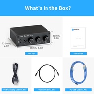 🥇【Hot Sale】🥇Fosi Audio Q4 Mini Stereo USB Gaming DAC &amp; Headphone Amplifier Audio Converter Adapter for Home/Desktop