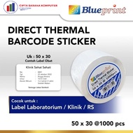 Direct Thermal Sticker 50 x 30 BLUEPRINT Sticker Label 50x30 mm 1 Roll